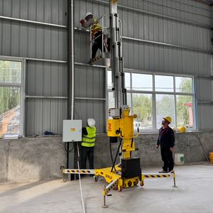 खुरदुरे इलाके के लिए 10 मीटर मस्तूल इलेक्ट्रिक लिफ्ट प्लेटफॉर्म 4-व्यक्ति क्षमता 0.4 2030 मिमी व्हीलबेस 0.41 मीटर ग्राउंड क्लियरेंस - Product Image 6