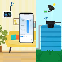Controlador Inteligente de Nivel de Tanque en Oferta con Sensor Solar, Pantalla LCD Impermeable IP67 para Monitoreo de Tanques de Agua, Aceite y Combustible