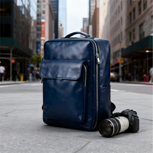 Herstellerangepasste Langlebige Vegane Leder-Fototasche Multifunktionaler Kamera-Rucksack für Fotografen - Product Image 4