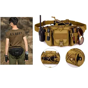 Yakeda Fanny Pack Bolso Mochila Para Pierna Outdoor Molle Tool Carry Waist Camo Holster Combat Training Tactical Waist Bag