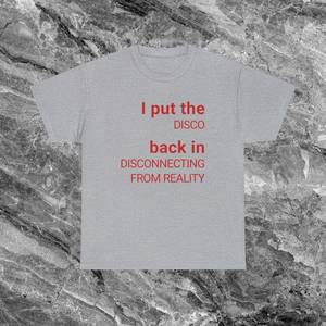 Divertente maglietta con meme, maglietta ironica e sarcastica, discollegata dalla realtà, unisex, per adulti, a maniche corte, girocollo - Product Image 1