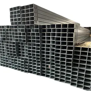 High Quality Black Square Pipe Iron Rectangular Tube Welded Galvanized Square Steel Pipes F