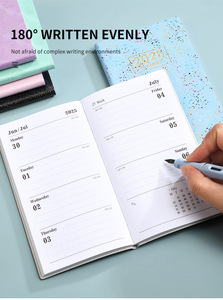 Agenda 2025 A6 en Inglés, Libreta de Horarios, Mini Libreta de Bolsillo Portátil, Planificador Semanal, Bloc de Notas, Agenda, <span class=keywords><strong>Diario</strong></span> de Cuero Bonito para Niñas - Product Image 6