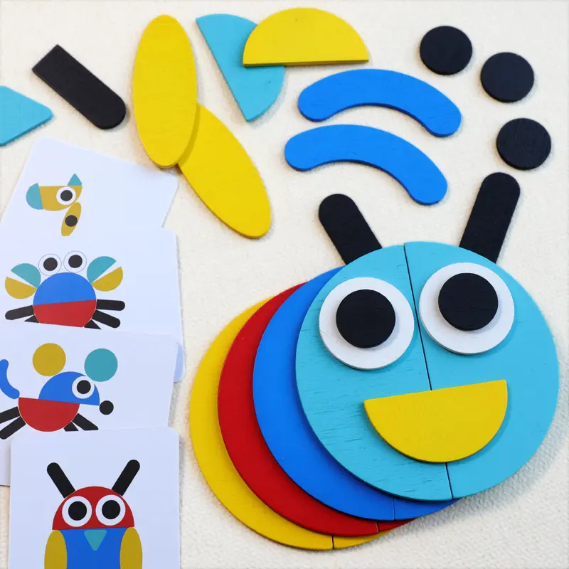 Niños DIY Juguete creativo Rompecabezas de madera Montessori Juguetes educativos para niños