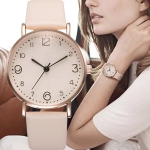 Khorasan New Korean Fashion Simple Leather Watch Women's Casual Student Quartz Ladies Watch <b>Dropshipping</b> - Product Image 2