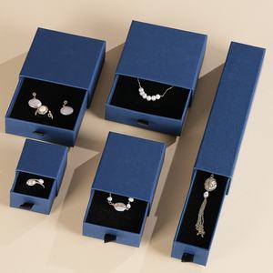 Custom Logo cassetto in cartone portagioie scatola regalo collana orecchino anello portagioie - Product Image 4