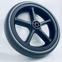 Pneu et roue de poussette pour bébé Nobby de 6 pouces, pneu en plastique EVA avec une capacité de charge de 50-60 kg et une dureté de 70-75A pour poussette à roulettes