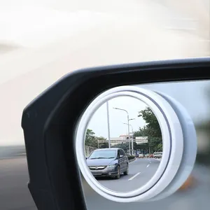 Round Adjustable 360 Degree Car Blind Spot Glass Mirror White Auto Part Wide Angle Sight D 58MM ACP-035 W CN;GUA
