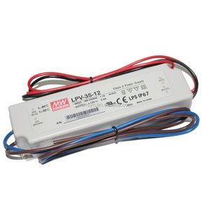 Alimentation LED à tension constante Meanwell LPV-35-12 35W 12V 3A étanche pour usage industriel - Product Image 1