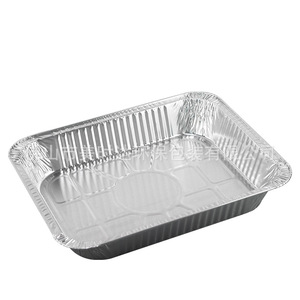 Disposable Rectangular Aluminum Foil Container 324x260x55.5mm 3000ml For BBQ Grilled Fish Takeout - Product Image 3