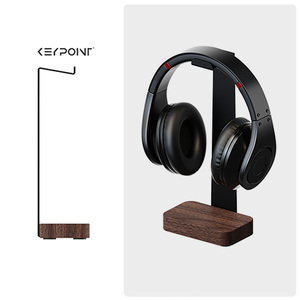 <span class=keywords><strong>Keypoint</strong></span>, nuevo diseño, soporte de madera para auriculares, soporte de metal para auriculares de madera, colgador para juegos - Product Image 1