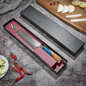 Cuchillo de Chef de Acero Inoxidable Damasco de 8 Pulgadas con Mango de Madera Sólida Personalizable OEM, Apto <span class=keywords><strong>para</strong></span> <span class=keywords><strong>Cortar</strong></span> <span class=keywords><strong>Carne</strong></span> en la Cocina - Product Image 2
