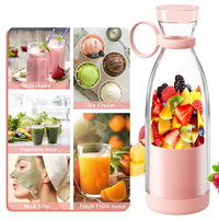 Vente chaude de haute qualité Portable fruits presse-agrumes mélangeur bouteille charge jus tasse 6 feuilles couteau tête manuel outil presse-agrumes tasse