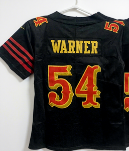 2025年トップ卸売ライバルリーズコレクション 女性ユース 85 キトル 19 サミュエル 23 マッキーフリー 13 パーディ ステッチ入りアメリカンフットボールジャージ - Product Image 2