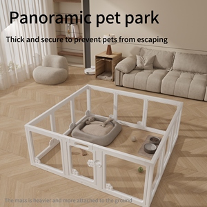 Corralito de acrílico para perros de nuevo diseño, jaula de plástico, jaula para perrera, valla para mascotas segura para cachorros pequeños y medianos y animales pequeños - Product Image 2