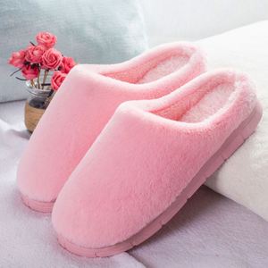 Bedroom <b>Slippers</b> Thick Bottom Fur Hotel Fluffy Slip Warm Slides House Indoor Solid Color Slides Fluffy <b>Slippers</b> - Product Image 5