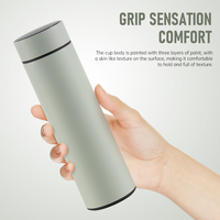 Bouteille isotherme Jianyang portable pour café, thé, avec affichage intelligent de la température, gourde à vide avec filtre