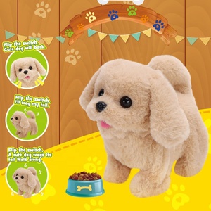 Peluche elettrico per animali domestici giocattolo rilassante cucciolo interattivo da passeggio per cani giocattolo con rete trapunta lavata tecnica per il compleanno - Product Image 2