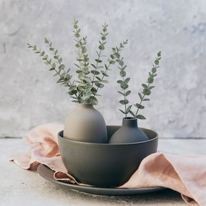 Hojas de Eucalipto Artificiales Realistas de Alta Calidad, Planta de 3 Ramas para Decoración del Hogar, Estilo Europeo Romántico, para el Día de la Madre y Navidad - Product Image 3