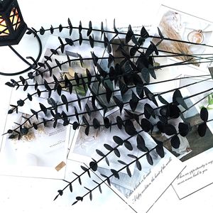 Feuilles d'eucalyptus artificielles Jingyuan noires et vertes pour décoration de mariage et aménagement intérieur 5g YOU-16 - Product Image 4