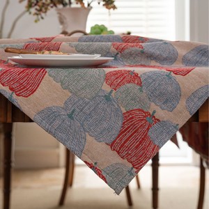Custom Modern Floral Polyester <b>Tablecloth</b> with Tassel Waterproof & Oilproof Dining Cover for Home Parties - Product Image 6