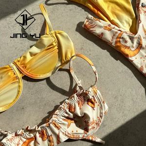 Traje de Baño Profesional OEM, Traje de Baño de Poliéster Reciclado de Alta Calidad, Traje de Baño Personalizado con Estampado para Mujer - Product Image 2