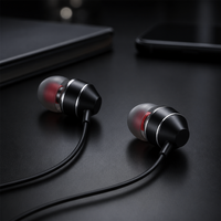 HiFi Stereo Bass Dalam 3.5mm Berkabel In-Ear IPX6 Tahan Air untuk Olahraga dengan Mikrofon untuk Ponsel Earphone Earbud Headphone Headset