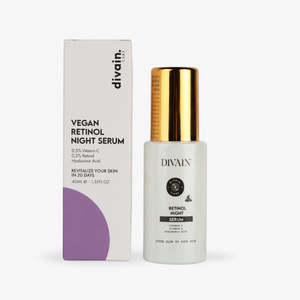 Divain Siero Notte al Retinolo con Vitamina C, E e Acido Ialuronico per una Pelle Super Luminosa - Product Image 4
