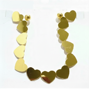 Alla moda elegante Design orecchini a bottone e cerchio alla moda gioielli di perle religiose per Look quotidiano e Party realizzati in ottone rame - Product Image 2