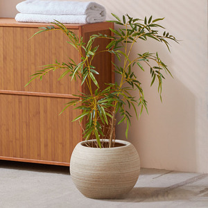 Maceta de Cerámica de Diseño Minimalista y Adorno de Piso con Planta en Maceta para Decoración del Hogar - Product Image 5