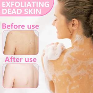 Custom Logo and Package Viscose Moroccan Hammam Bath Gloves Scrub Turkish Exfoliating Body <b>Mitt</b> Massage Skin - Product Image 5