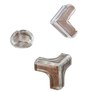 Ensemble d'autocollants de protection <span class=keywords><strong>en</strong></span> <span class=keywords><strong>PVC</strong></span> transparent <span class=keywords><strong>en</strong></span> forme de <span class=keywords><strong>L</strong></span> pour bébé, bureau à domicile, anti-collision, 4 pièces - Product Image 1