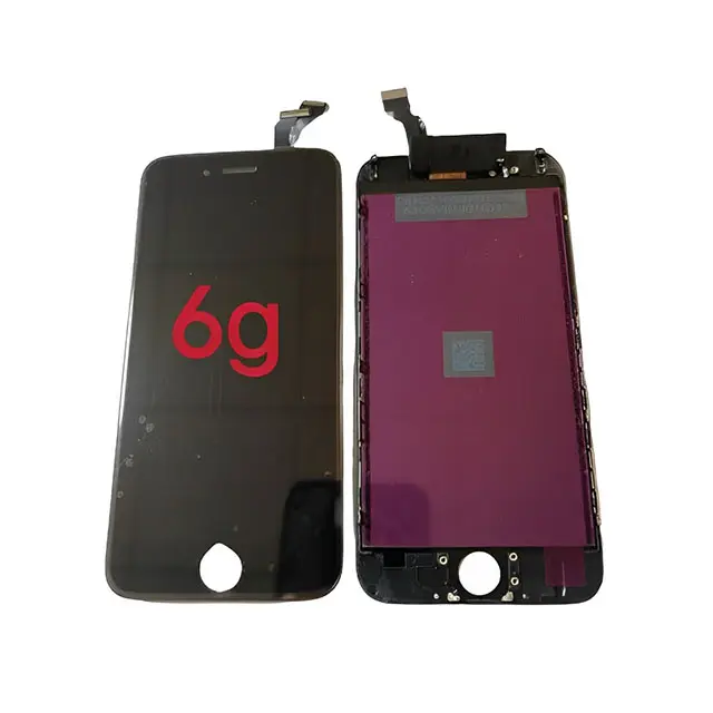 ตลาดต่างประเทศสําหรับ Iphone 6G รุ่นเดิมประกอบหน้าจอกดด้านหลังจอแสดงผลมือถือ Iphone Lcd