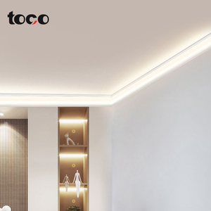 6000 loạt nhôm <span class=keywords><strong>Led</strong></span> tuyến tính hồ sơ ánh sáng chiếu sáng chính thạch cao góc trần nhôm kênh đen góc vuông - Product Image 5