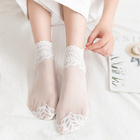 Kaus Kaki Pendek Tanpa Jahitan Berenda Baru, Katun Tipis, Menyerap Keringat, Anti-Selip, Hampir Tak Terlihat, Musim Semi, Wanita