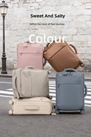 Valise en tissu Oxford légère, souple, 20 pouces, bagage cabine, ensemble de valises en tissu
