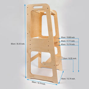 Tour d'apprentissage en bois tour d'enfant en bas âge aide de cuisine enfants chaise haute écologique moderne en bois massif bébé <span class=keywords><strong>Roking</strong></span> chaise bois 10 pièces - Product Image 1