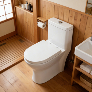 Nouvelle toilette de luxe moderne à double <span class=keywords><strong>chasse</strong></span>, à poser au sol, avec siphon anti-odeur S-trap, monobloc en céramique à fermeture lente, pour écoles - Product Image 2