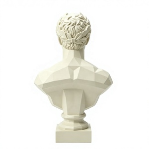 Escultura de Busto de <span class=keywords><strong>Apolo</strong></span> Geométrica Personalizada al por Mayor, Estatua Abstracta de <span class=keywords><strong>Dios</strong></span> <span class=keywords><strong>Griego</strong></span> en Poliresina para Decoración de Arte en el Hogar u Oficina - Product Image 4