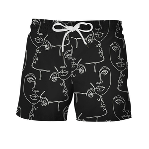 Shorts pour hommes YRoma, été, respirant, tissu satiné, imprimé par transfert thermique, 100% polyester, séchage rapide, écologique, taille haute - Product Image 1