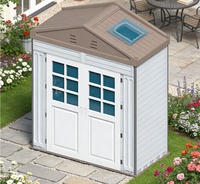 Maisonnette modulaire préfabriquée portable WooWild, alimentée à l'énergie solaire, isolée, étanche, atelier, abri pour outils, entrepôt, chalet de jardin