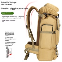 Sac à dos de randonnée imperméable pliable grande capacité, durable, prix raisonnable, très vendu, pour les voyages et les activités de plein air, unisexe