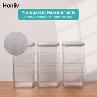 Ensemble de contenants de cuisine modernes de qualité restaurant, 12 pièces, robustes, hermétiques, en plastique, pour le camping