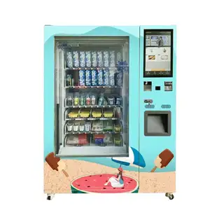 马来西亚模型自动制冰机甜甜圈新鲜果汁自动贩卖机