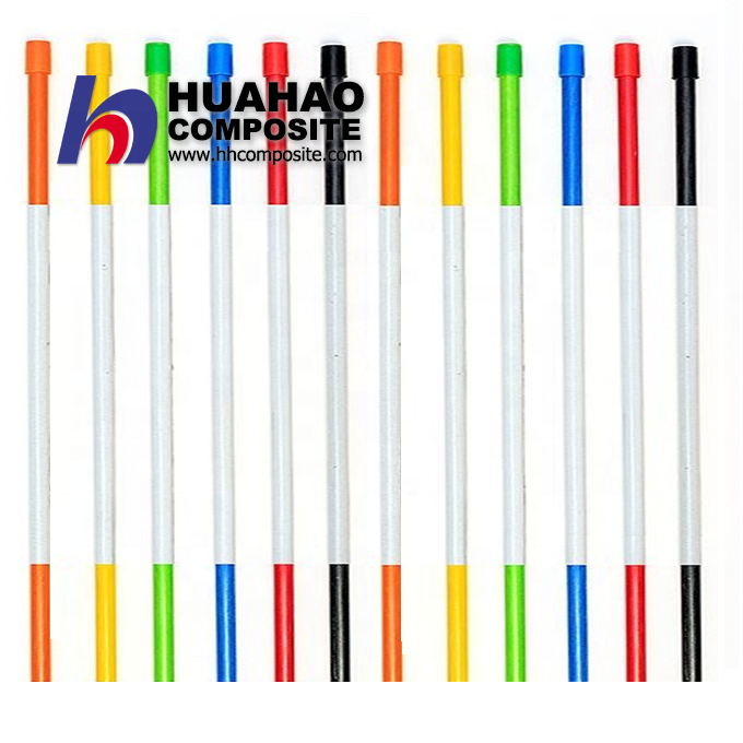 5/16 "x6ft D'allée De Fiber de Marqueur avec Capuchon et 8" Bande Réfléchissante