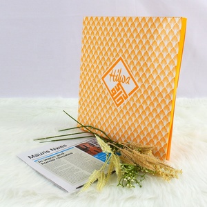 Biểu tượng tùy chỉnh in ấn phong bì Khăn lụa bao bì màu vàng phong bì hộp - Product Image 4