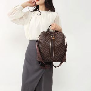 2025 Model Large-capacity Women's <b>Backpack</b> with Zipper. Made of PU Material. Suitable for Daily Use.1048 - Product Image 4