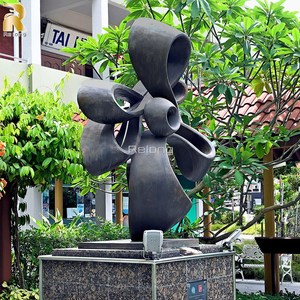 Design contemporain personnalisé jardin extérieur grande statue d'art en métal <span class=keywords><strong>sculpture</strong></span> <span class=keywords><strong>abstraite</strong></span> en bronze - Product Image 4