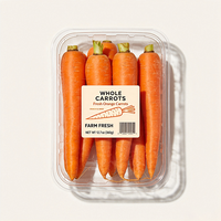 Étiquettes de produits à base de carottes Haoxuan OEM, autocollantes, imperméables, imprimées, pour l'identification de la marque des légumes frais