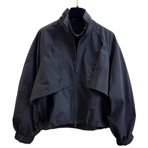 Streetwear imperméable de haute qualité pour hommes veste coupe-vent pour hommes personnalisée OEM veste de course en nylon veste de sport d'extérieur